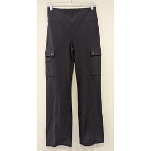 Athleta Delancey Straight Cargo Pants in Black Size Small